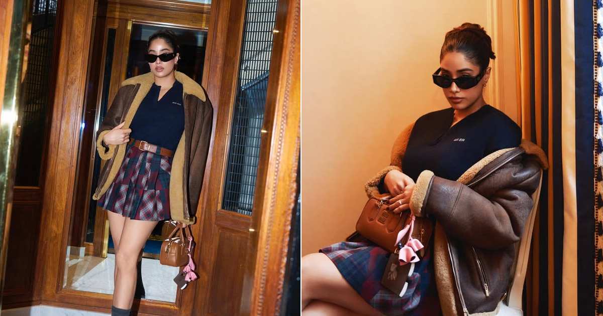 'Janhvi Kapoor का Miu Miu Couture में शानदार लुक, पेरिस फैशन वीक पर'